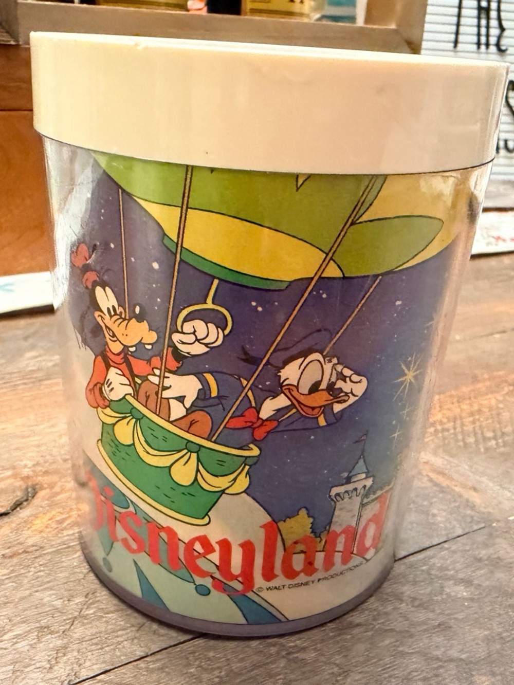 Vintage 1980’s Walt Disneyland Souvenir Thermo Serv Mug Cup Magic Kingdom Mickey